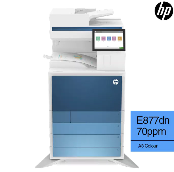 HP Color LaserJet Managed MFP E87770dn 70ppm – A3 Print Copy Scan